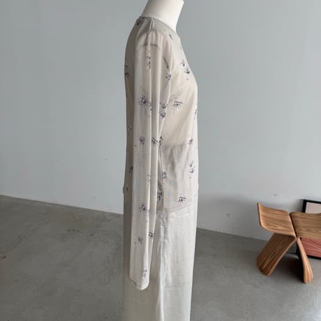 [9/28(月)～9/30(水)発送]花柄シアーTee