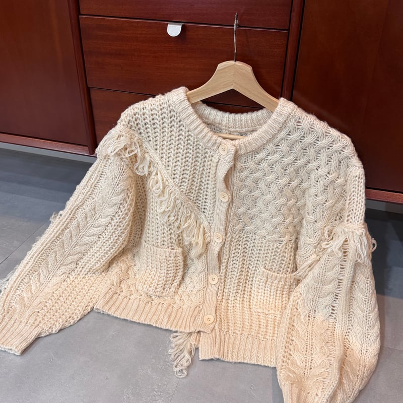 フリンジ、ピン付きカーディガン フリンジ、ピン付きカーディガン フリンジニットカーディガン 通販