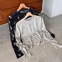 [9/28(月)～9/30(水)発送]花柄シアーTee