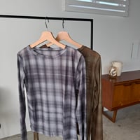 [9/28(月)～9/30(水)発送] check柄シアーTee