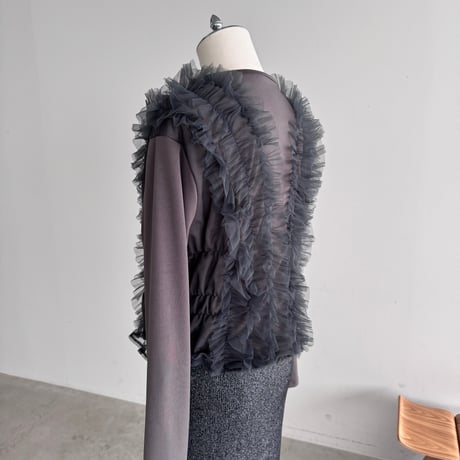 [9/28(月)～9/30(水)発送] チュール×フリルtops