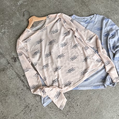 [9/28(月)～9/30(水)発送] ロゴプリントシアーTee (再販：beigeのみ)