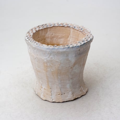 陶器製（２号ポット相当）多肉植物の欲しがる植木鉢　 AAMcd-ブルー7869