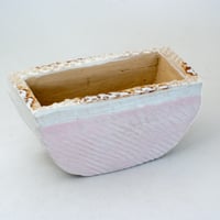 陶器製　多肉植物の欲しがる植木鉢 HMc-ピンク-1164