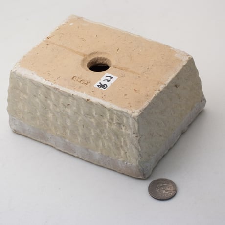 陶器製　多肉植物の欲しがる植木鉢 AES(II)cd-イエロー-9622