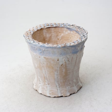 陶器製（２号ポット相当）多肉植物の欲しがる植木鉢　 AAMcd-ブルー7872