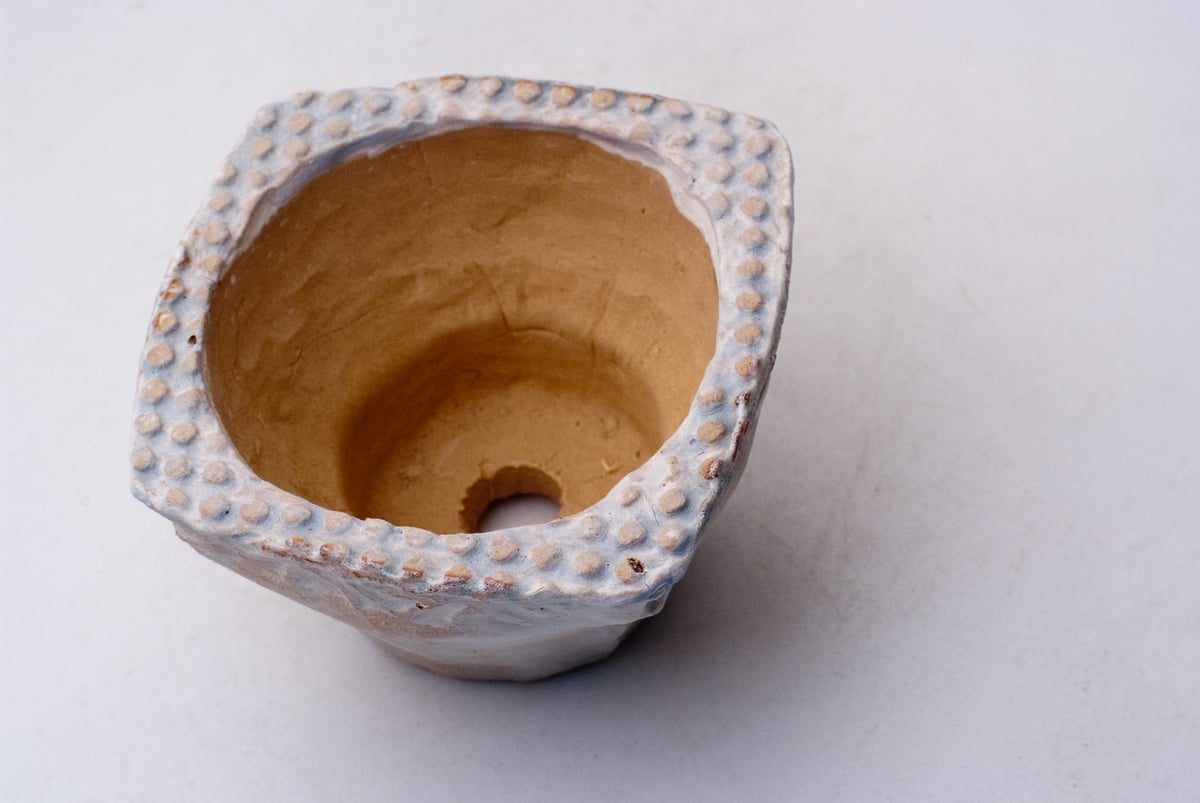 口径17.5cm植木鉢多肉塊根観葉植物ハンドメイド陶器陶芸 直径17 5cm植木鉢多肉塊根観葉植物陶器陶芸サボテンinvisibleパキプス