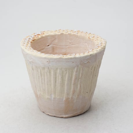 陶器製（2.5号ポット相当）多肉植物の欲しがる植木鉢 NSSc-イエロー7948