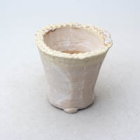 陶器製　多肉植物の欲しがる植木鉢 ICSc-イエロー8478