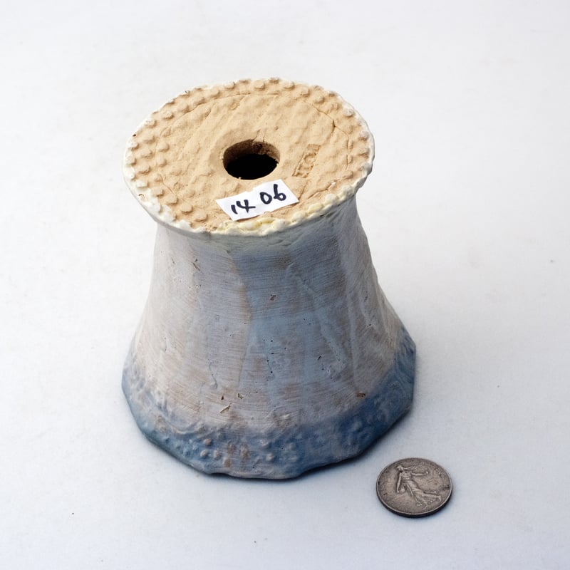 陶器製 多肉植物の欲しがる植木鉢 ICMc-ブルー-1406~10/31