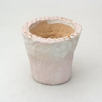 陶器製　多肉植物の欲しがる植木鉢 ICSc-ピンク1714