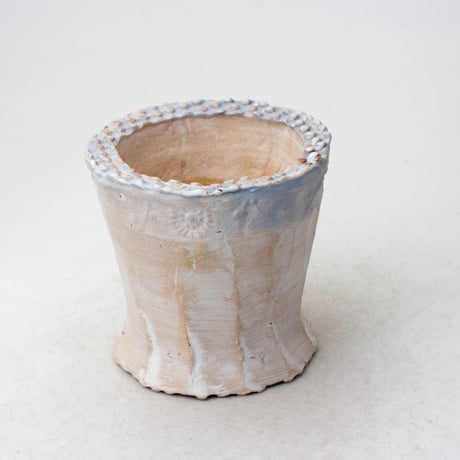陶器製（２号ポット相当）多肉植物の欲しがる植木鉢　 AAMcd-ブルー7871