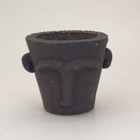 陶器製（２号ポット相当）多肉植物の欲しがる植木鉢 AAMd face-2154