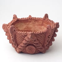 ・陶器製　縄文植木鉢 jomon-HB-3062