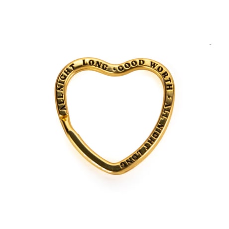 All Night Long Key Ring in gold