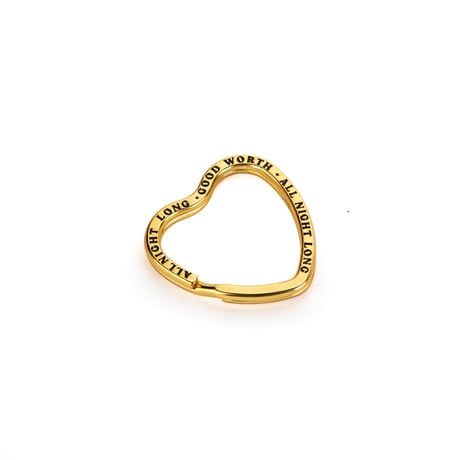 All Night Long Key Ring in gold