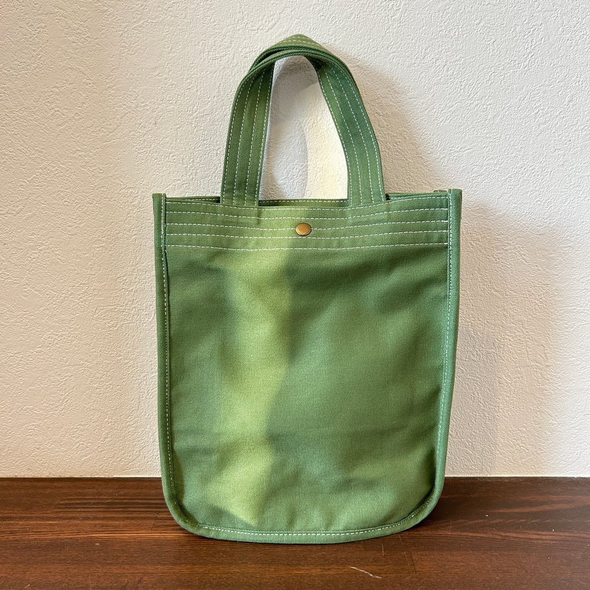 BAGMATI キャンバス コンビ ミニトート グリーン かごバッグ BAGMATI キャンバス コンビ ミニトート グリーン かごバッグ