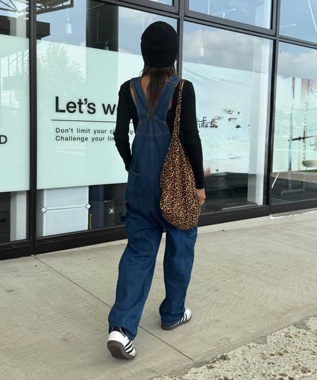 レオパード柄ショルダーバッグ(ブラウン)