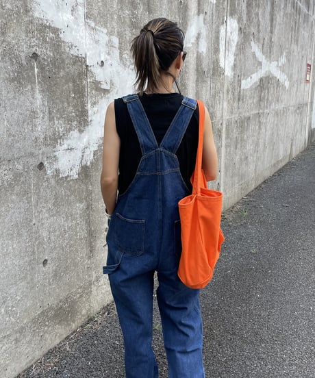 デニムサロペットパンツ（ユーズドウォッシュ）