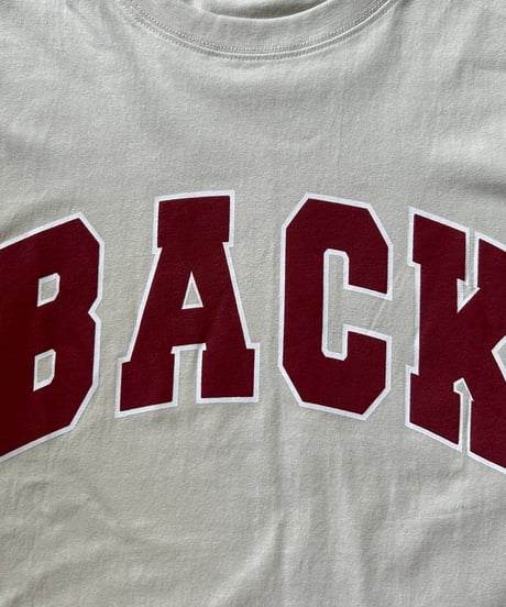 BACKコットンtシャツ(ベージュ)