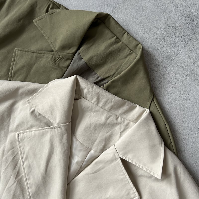 ギャバ袖2WAYロングコート(アイボリー) | COPINE