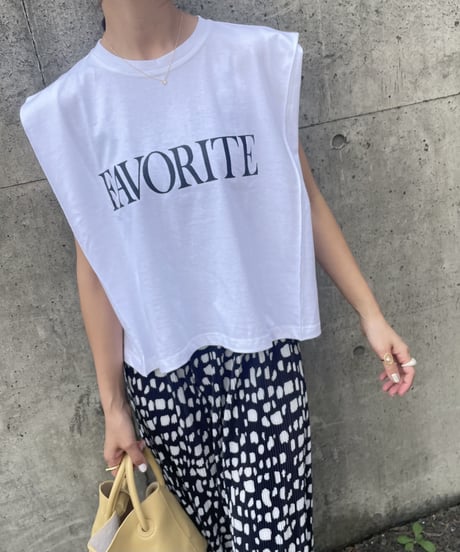 FAVORITEロゴカットソー(アイボリー)