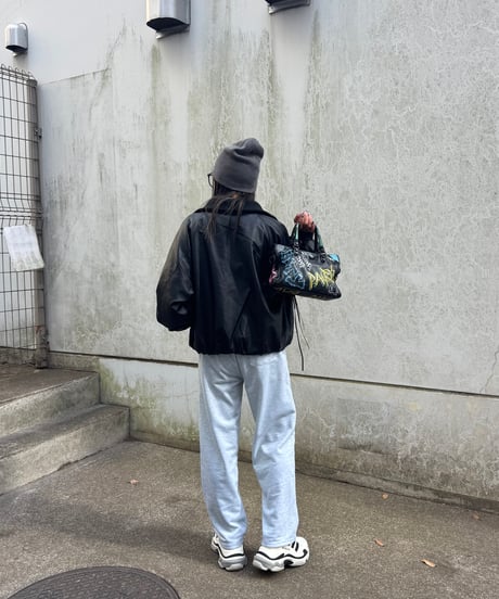 サイド切り替えスウェットパンツ(グレー)
