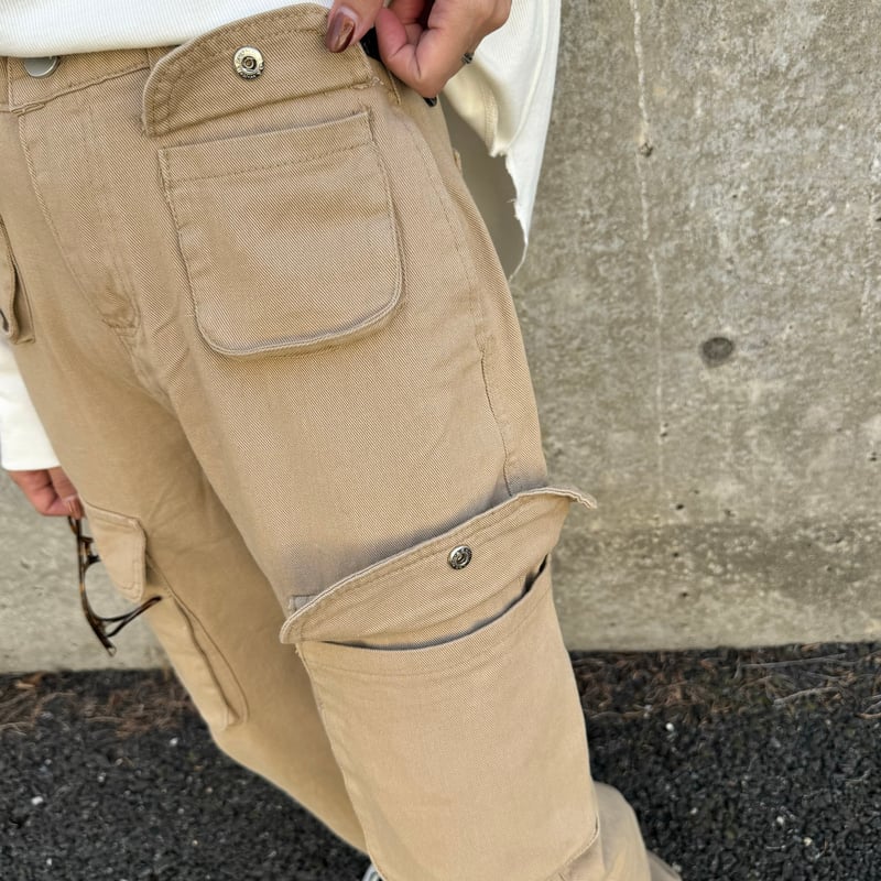 【値下げ可・未使用に近い】ssstein ダブルウィーヴカーゴポケットパンツ W/R/SI DOUBLE WEAVE CARGO POCKET TROUSERS | ssstein