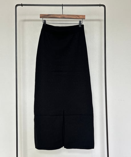 ラメニットロングスカート