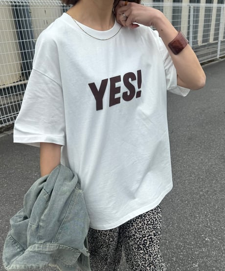 YESヘビーコットンtシャツ(ホワイト)