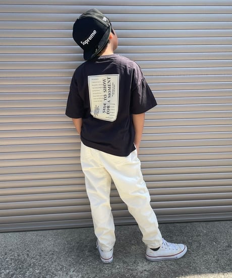 【kids】ストレッチ入り！ウエストゴムツイルテーパードパンツ・アイボリー(110~150)