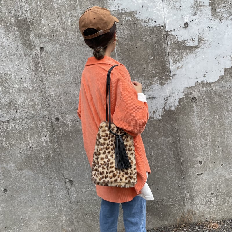 レオパード巾着ファー2WAYバッグ | COPINE レオパード巾着ファー2WAYバッグ | COPINE