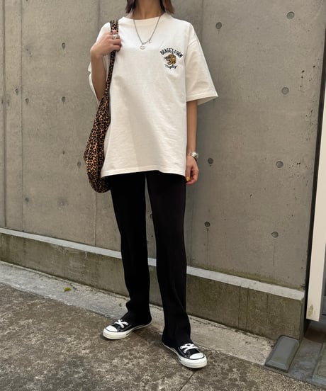 セルフカットプリーツパンツ(ブラック)