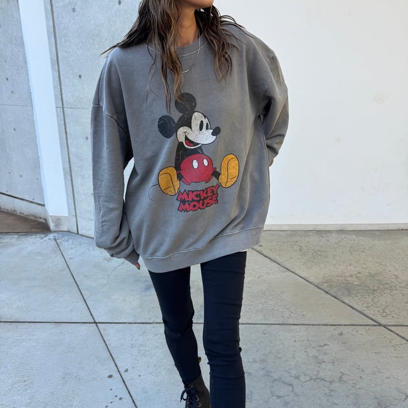 ミッキーマウススウェット(チャコール) | COPINE