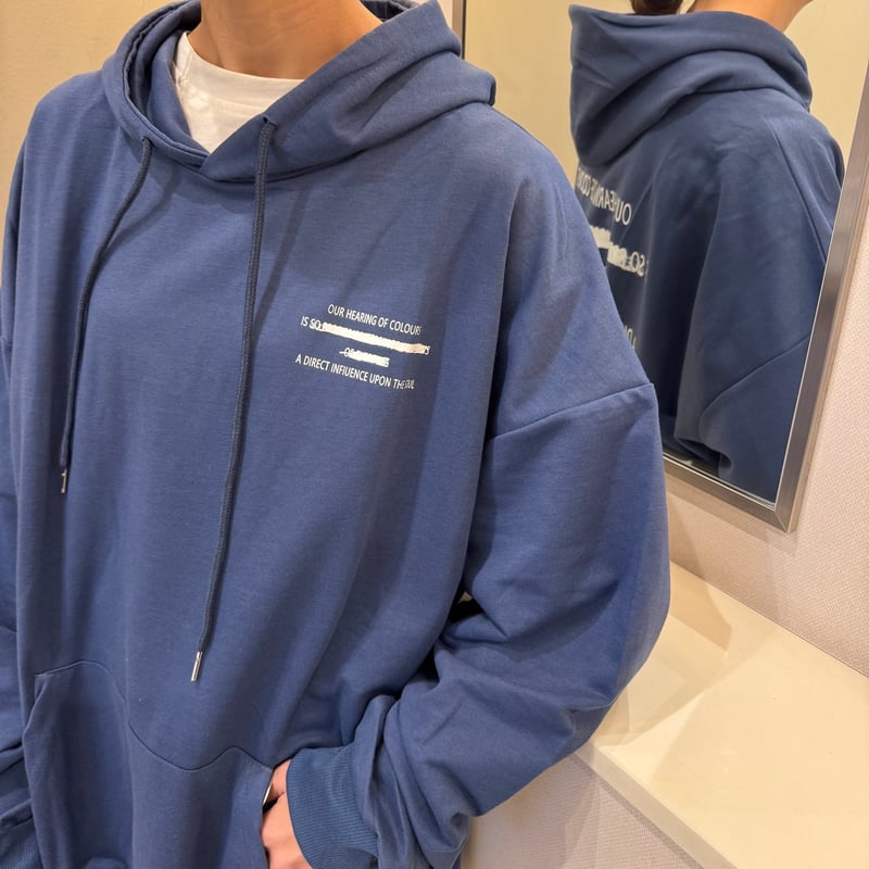 バックプリントパーカー(ネイビー) | COPINE