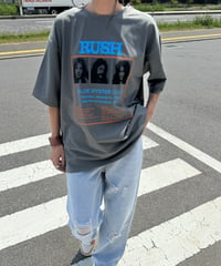 ボックスプリントTシャツ(グレー)