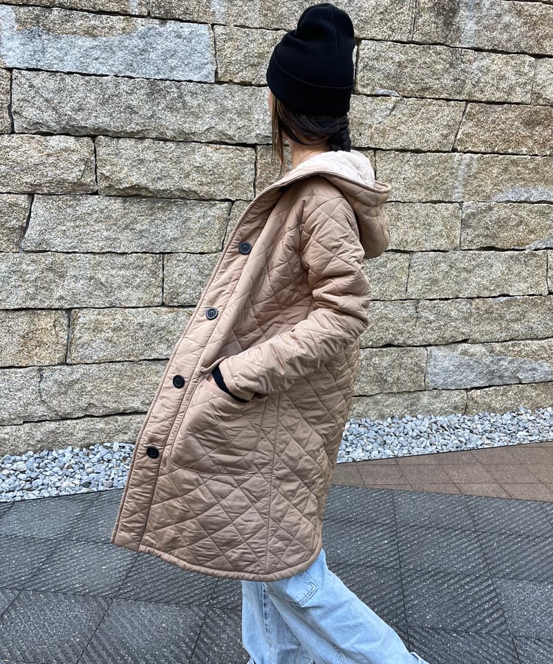 しっかり防寒！裏ファーキルティングコート | COPINE