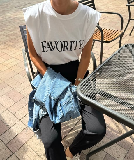 FAVORITEロゴカットソー(アイボリー)