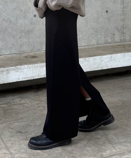 ラメニットロングスカート