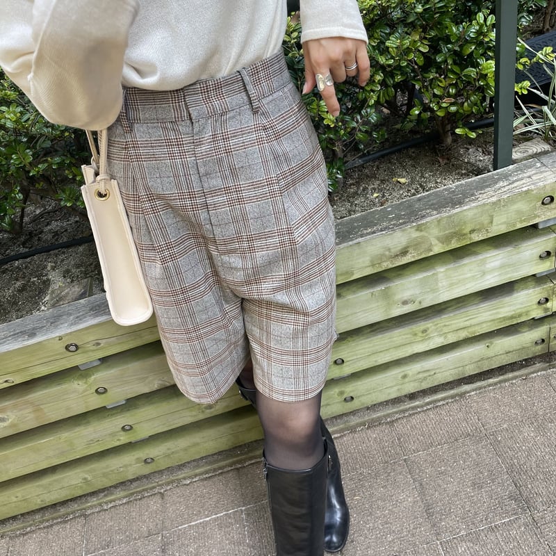 チェック柄ハーフパンツ(2color) | COPINE チェック柄ハーフパンツ(2color) | COPINE