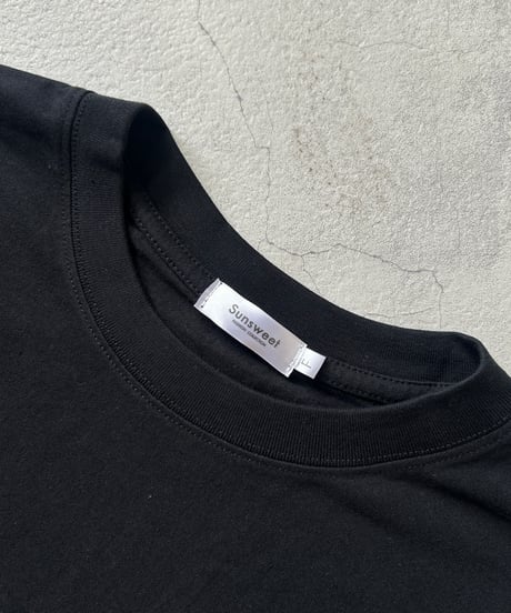 BACKコットンtシャツ(ブラック)