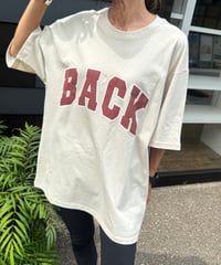 BACKコットンtシャツ(ベージュ)
