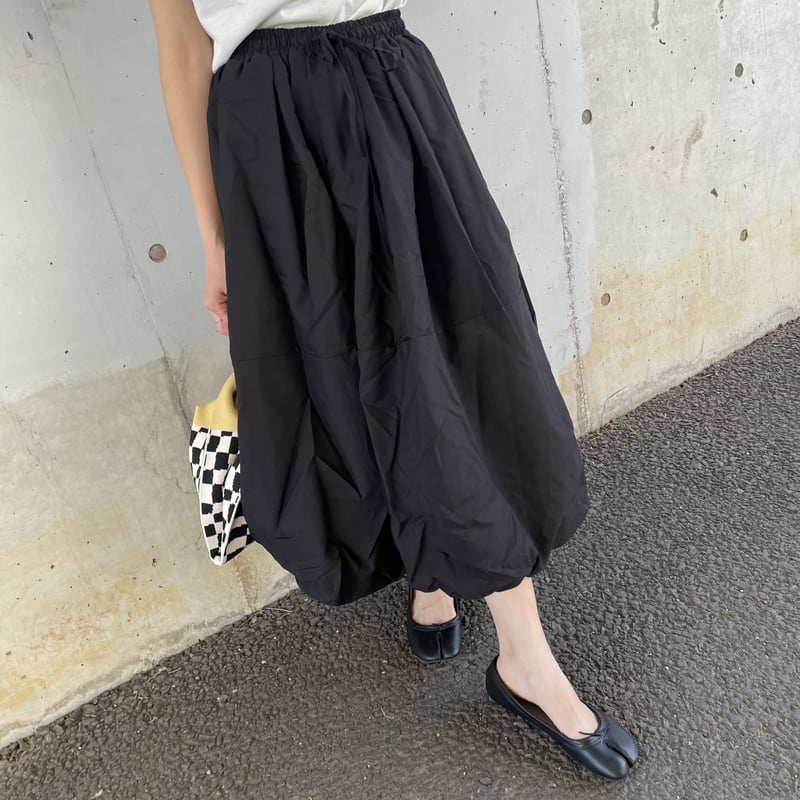 専用！BERMEILロングふんわりロングスカートゼブラブラック