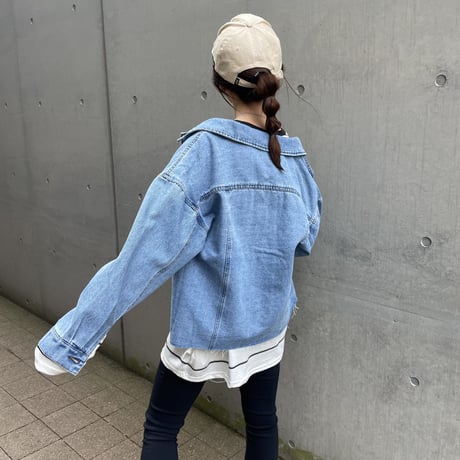 カットオフデニムジャケット