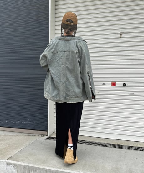 リブニットロングスカート
