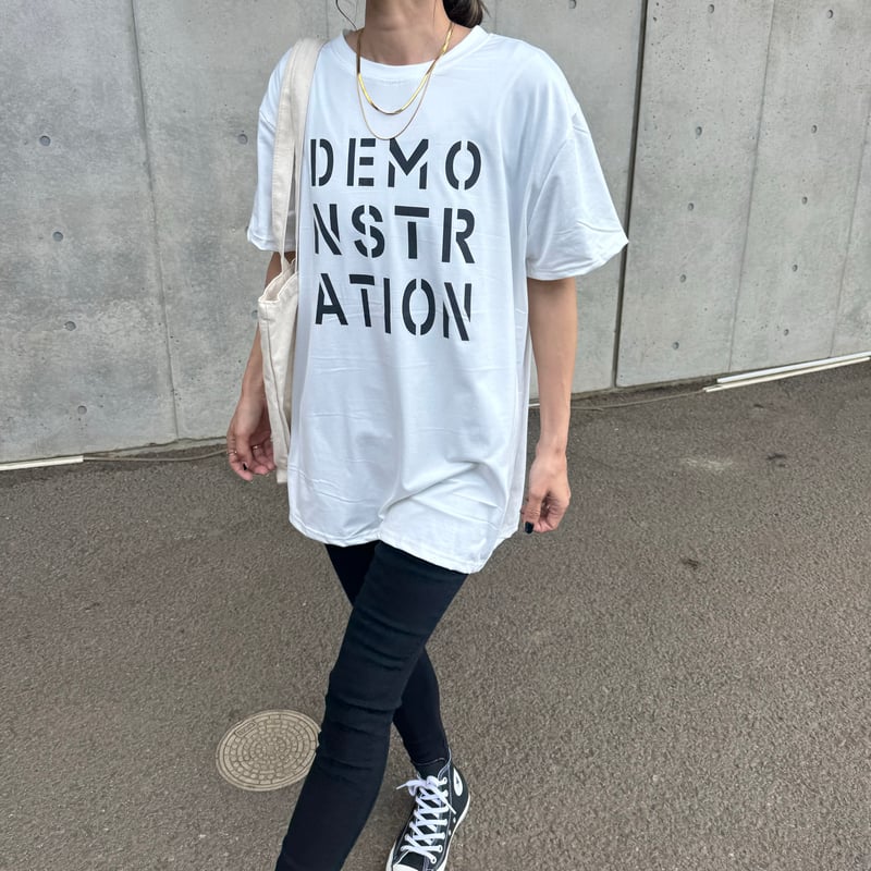 フロントロゴプリントTシャツ(ホワイト) | COPINE フロントロゴプリントTシャツ(ホワイト) | COPINE