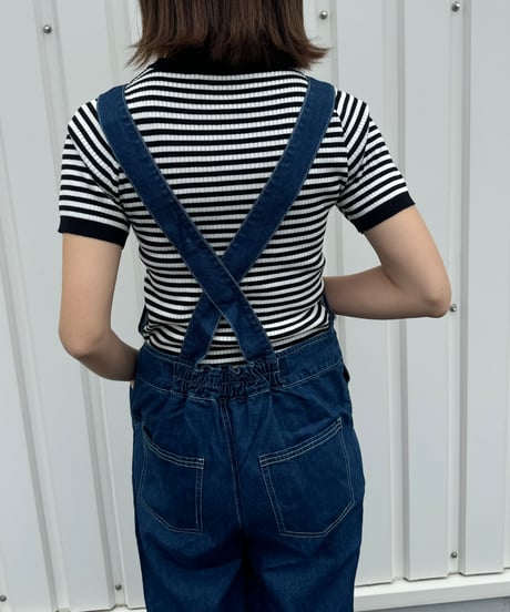 ボーダーサマーニットTシャツ