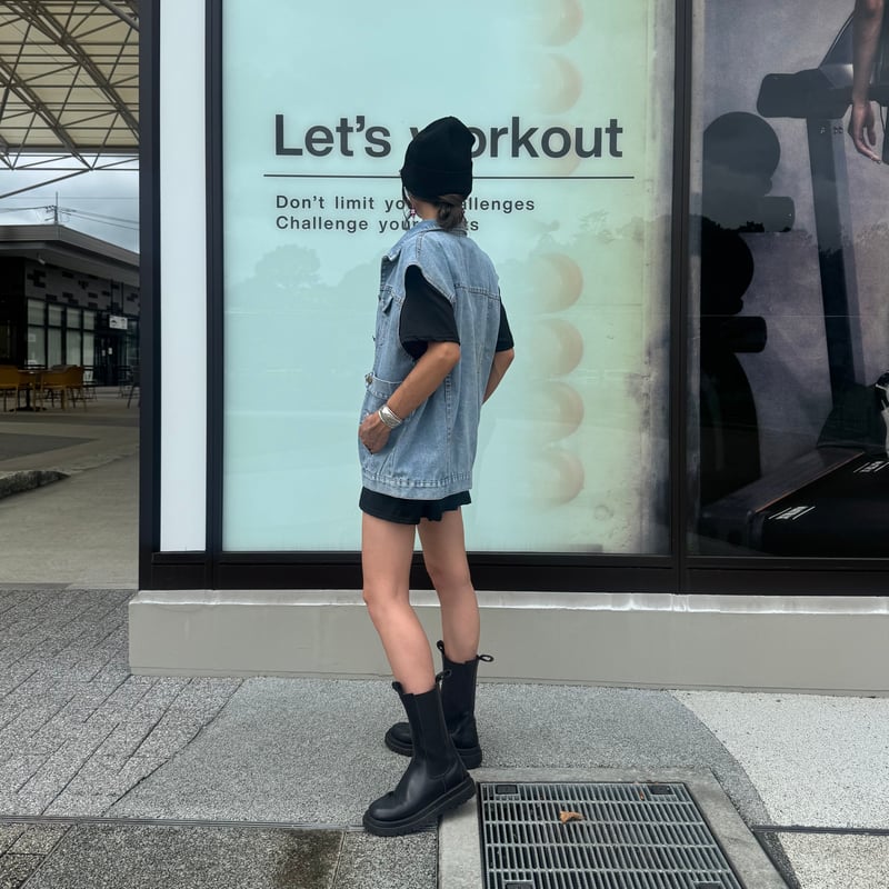 オーバーサイズデニムベスト(サックス) | COPINE