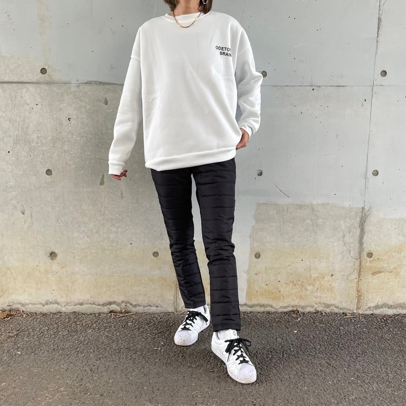 裏起毛フロント&バックロゴスウェット(ホワイト) | COPINE 裏起毛フロント&バックロゴスウェット(ホワイト) | COPINE
