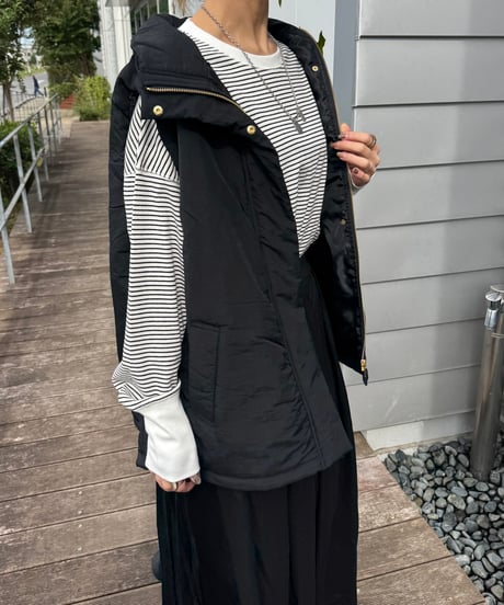 撥水加工ステッチレス中綿ベスト
